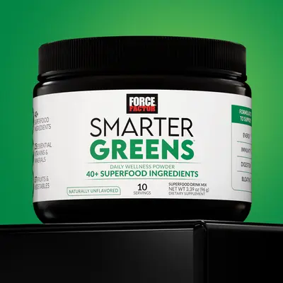 Force Factor Smarter Greens Daily Wellness Powder, Greens Superfood Powder to Support Gut Health, Bloating, & Digestion, with...