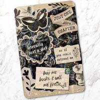 Vintage Cottage Core Holographic Cardstock Clear Case Insert for Kindle | Smutty Book Lover Gift | Bookish Stickers for Kindl...