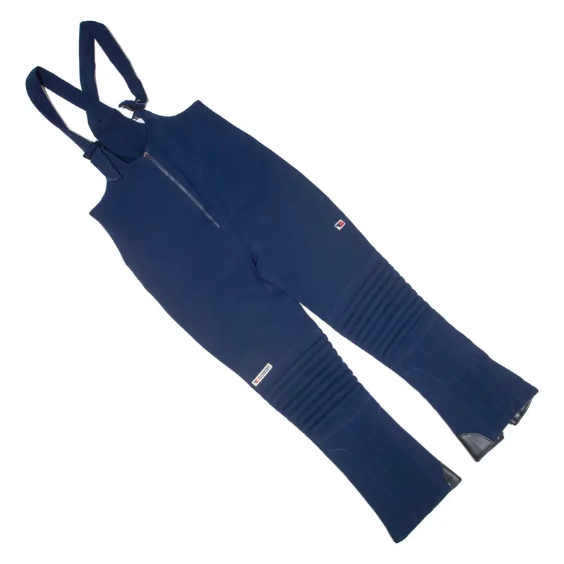 COBOR Womens Overalls Blue Regular Wool 90s M W34 L28