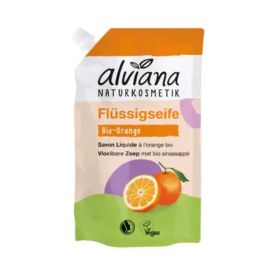 Alviana naturkosmetik Organic Orange Liquid Soap - Refill 500 ml