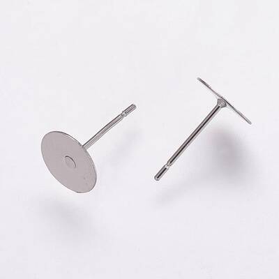 Tarnish Resistant 304 Stainless Steel Stud Earring Settings
