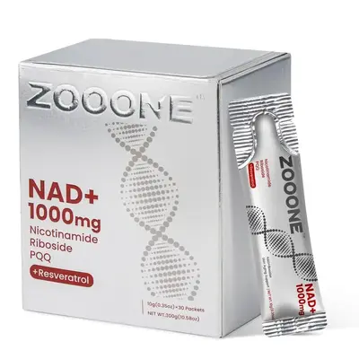 [FLASH SALE]ZOOONE NR1000 - NAD+ Berry - Infused Drink Mix: Aids Skin Aging, Boosts Energy & Focus - 30 Pack - Daily Health E...