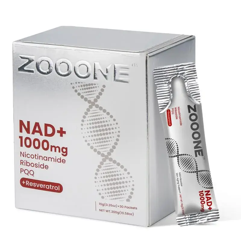 [FLASH SALE]ZOOONE NR1000 - NAD+ Berry - Infused Drink Mix: Aids Skin Aging, Boosts Energy & Focus - 30 Pack - Daily Health E...