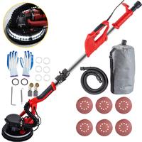 VEVOR Drywall Sander 850W, Variable Speed 800-1750 RPM, Foldable Sheetrock Sander with Telescope Handle, LED Strip Light, Vac...