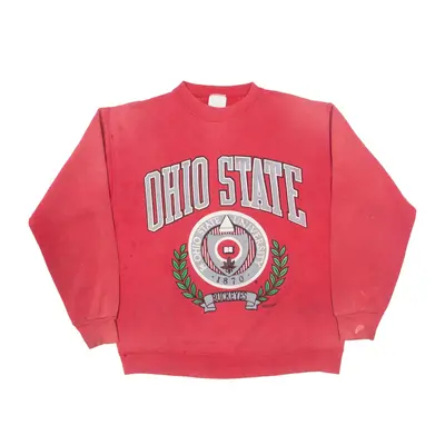 TULTEX Ohio State University Buckeyes USA Sweatshirt Red 90s Mens M