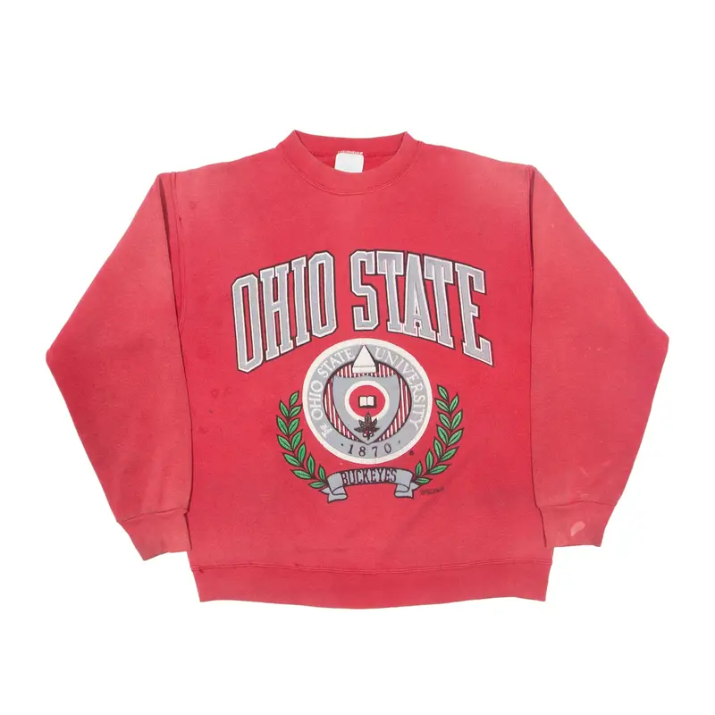 TULTEX Ohio State University Buckeyes USA Sweatshirt Red 90s Mens M