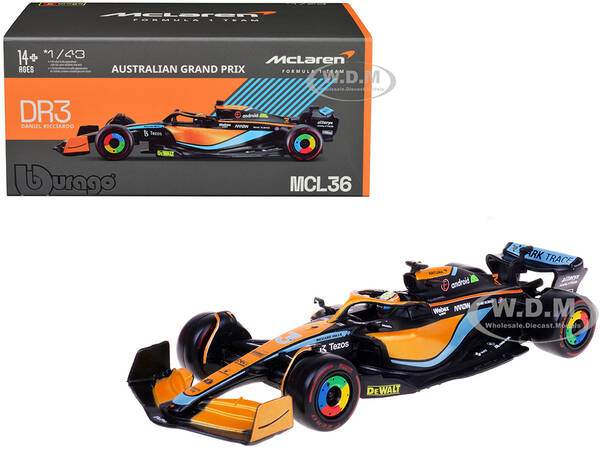 McLaren MCL36 3 Daniel Ricciardo Formula One F1 \