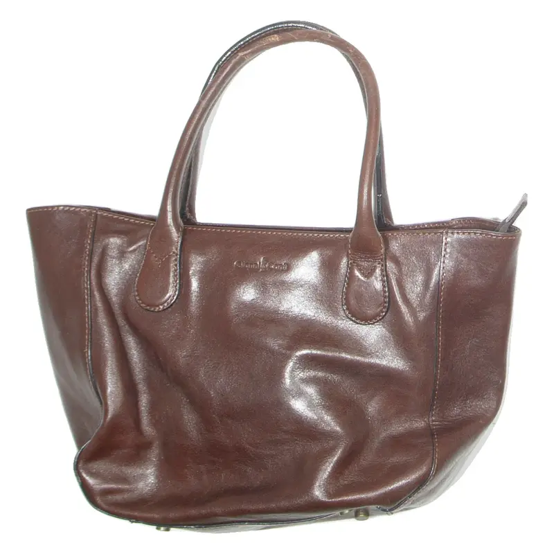 GIANNI CONTI Womens Handbag Blue Leather