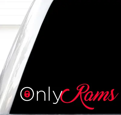 Only Rams Decal, OnlyRams Sticker, Funny Off Road 4x4 Stickers, Dodge Ram Decals