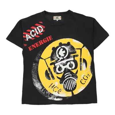 Energie Graphic T-Shirt - Large Black Cotton