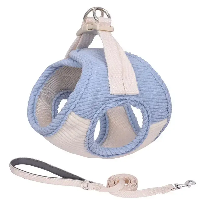 Portable Pet Harness With Leash, Adjustable Breathable Pet Vest Harness For Small Medium Large Dogs & Cats