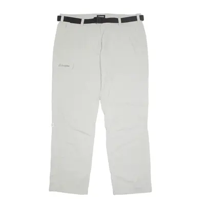 SCHOFFEL Cargo Trousers Beige Regular Straight Nylon Womens W38 L32