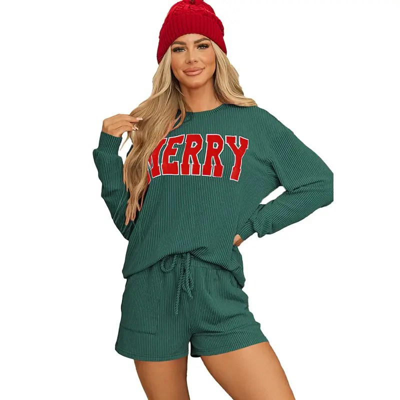 Autumn New Long Sleeve Two-Piece Set Female European and American Fashion All-Match Letter Print Casual Suit Female One Piece...