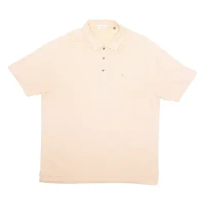 CALVIN KLEIN Golf Mens Polo Shirt Orange Striped L