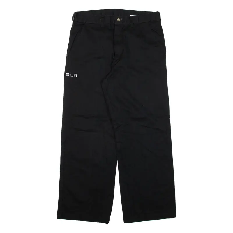 DICKIES Womens Trousers Black Relaxed Straight W30 L27