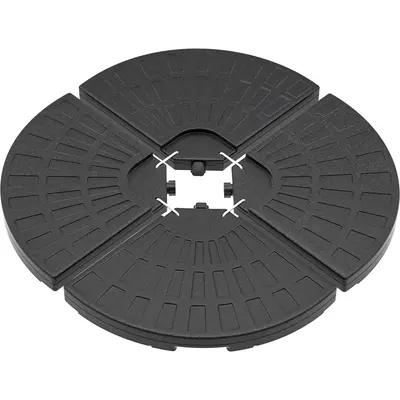 YITAHOME 110LB Capacity Patio Umbrella Base Heavy Duty Market Table Umbrella Stand, Water or Stand Easy Filled Outdoor Round ...