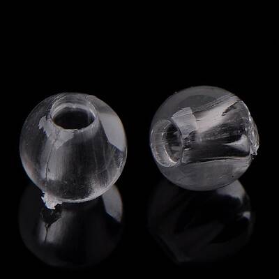 Transparent acrylic beads