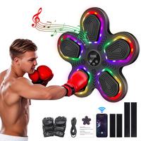 Music Boxing Machine with Gloves, Wall-Mounted Punching Trainer for Adults & Kids, Bluetooth Fathersdaygift reflex ball boxin...