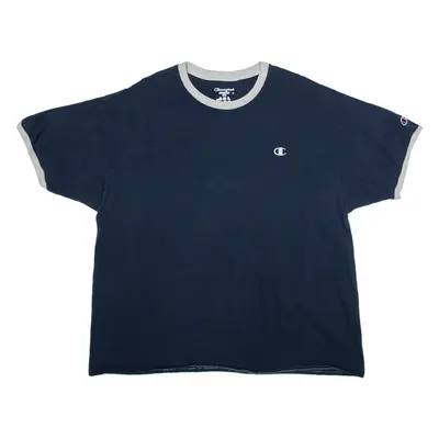 CHAMPION Mens T-Shirt Blue 2XL