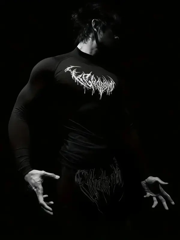 Men's Regular Fit Sports Tee, Quick Drying Breathable Long Sleeve T-shirt, Casual Sporty Top for Gym Running Hiking