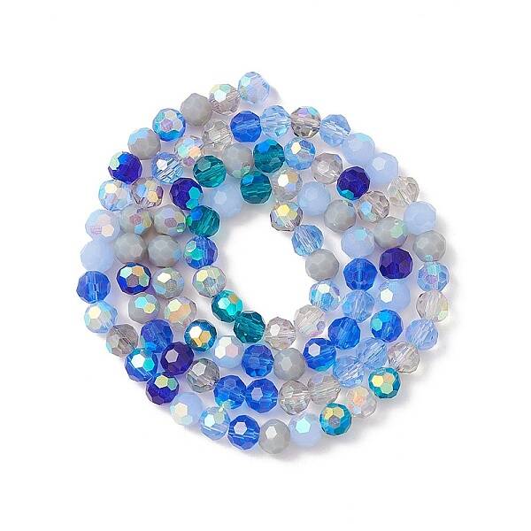 Electroplate Glass Beads Strands