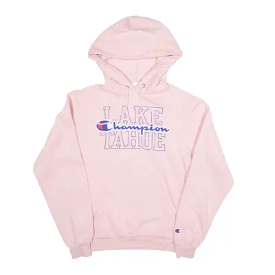 CHAMPION Lake Tahoe Hoodie Pink Pullover Womens XS