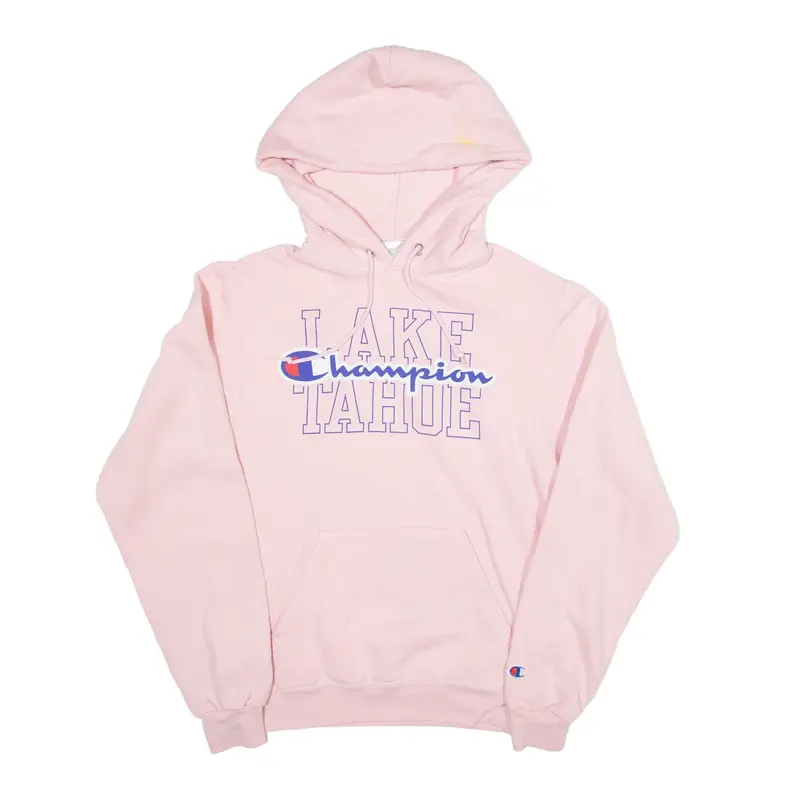 CHAMPION Lake Tahoe Hoodie Pink Pullover Womens XS