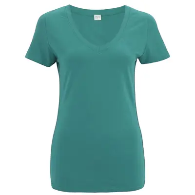 Organic Essentials V-Neck Tee - Red - S