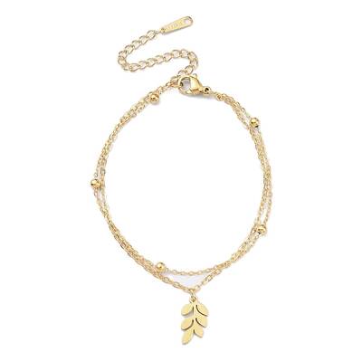 304 Stainless Steel Cable & Satellite Chains Double Layer Multi-strand Bracelet