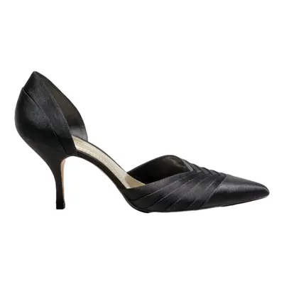 ANN TAYLOR D’Orsay Heels Black Synthetic Womens UK 6.5