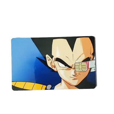Vegeta eye debit card sticker Decor Decorative