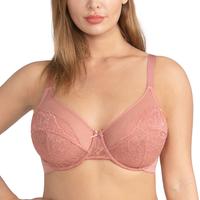 HSIA Enchante Full Coverage Floral Lace Unlined Plus Size Comfort Non-padded Underwire Bra