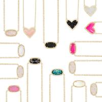 KS Elisa Pendant Necklace for Women Hexagon Heart, Fashion Jewelry, 14k Gold-Plated