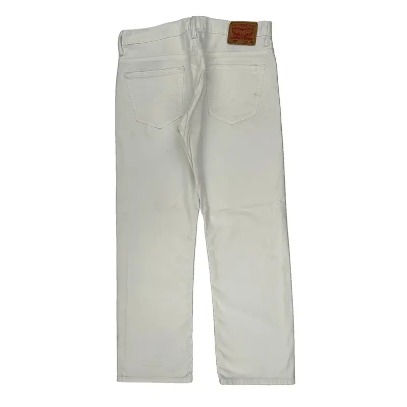 Levis Jeans - 33W 31L White Cotton