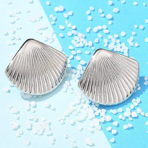 Brass Stud Earrings for Women