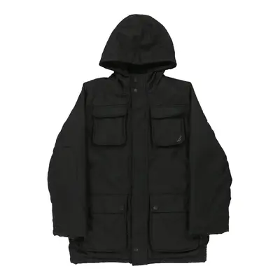 Age 9-10 Nautica Jacket - Medium Black Nylon