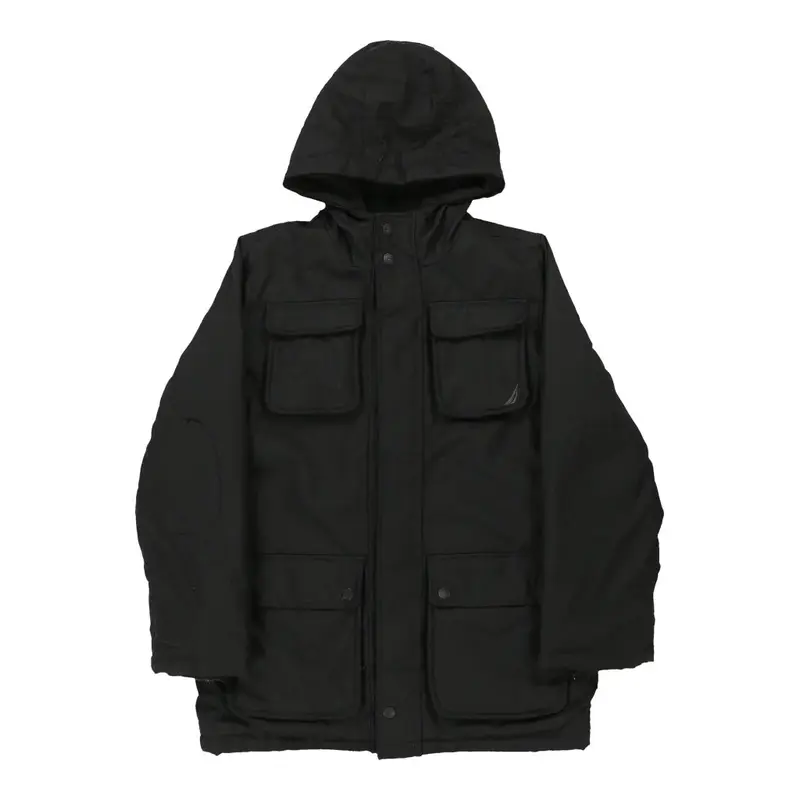 Age 9-10 Nautica Jacket - Medium Black Nylon