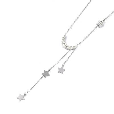 304 Stainless Steel with Polymer Clay Rhinestone Necklaces