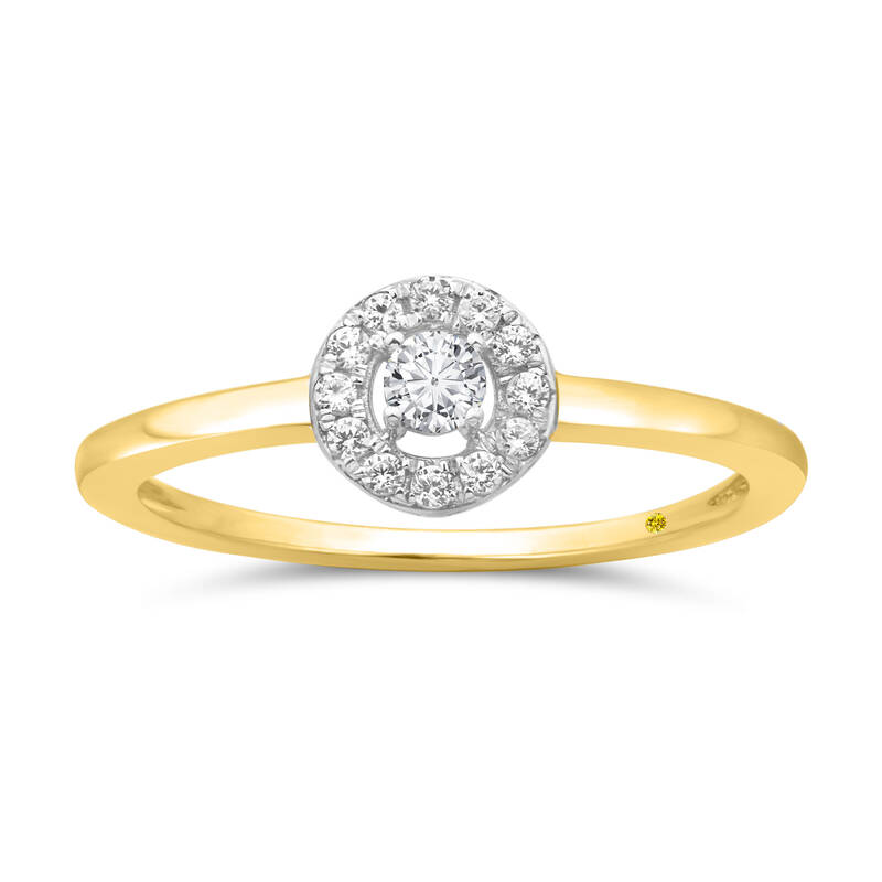 Opra Lab Grown Diamond Ring | 18K Yellow Gold 1/5 CT. TW.