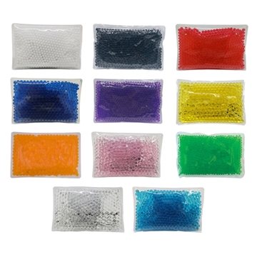 150 Customized Mini Rectangle Gel Beads Hot Cold Pack - Reusable