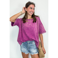 Wild Drift Acid Wash Relaxed Tee - BACK IN STOCK