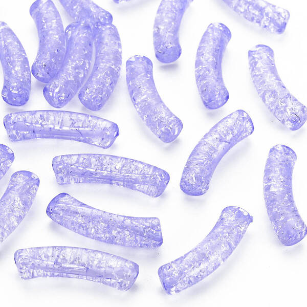 Transparent Crackle Acrylic Beads