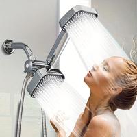 Rain Shower Head with Handheld Sprayer, Wall Mounted High Pressure Shower Head with Rainfall Setting, Complete Bathroom Upgra...