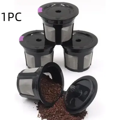 K-cup Coffee Filter, 1 Count Reusable Coffee Capsule Filter with Built-in Lid, Refillable Coffee Pods for Coffee Maker, Mothe...