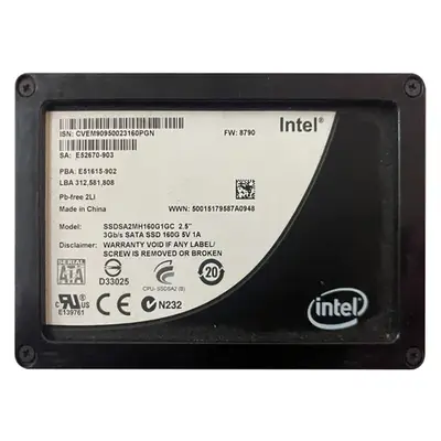 Intel SSDSA2MH160G1GC | X25-M 160GB Multi-Level Cell SATA 3Gb/s 2.5-Inch Solid State Drive