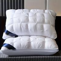 Luxury 5-Star Hotel Quality Pillows 19x29 Inches Deep Sleep Neck Support Low Allergy Polyester Fiber Cover Soft Texture Surfa...
