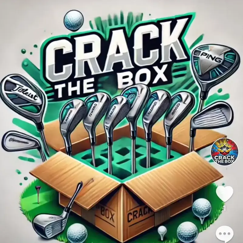 CrackTheBox Golf Gift Set- Sleeve of Golf Balls + Custom Ball Marker + Divot Repair Tool + PGA Trading Card!