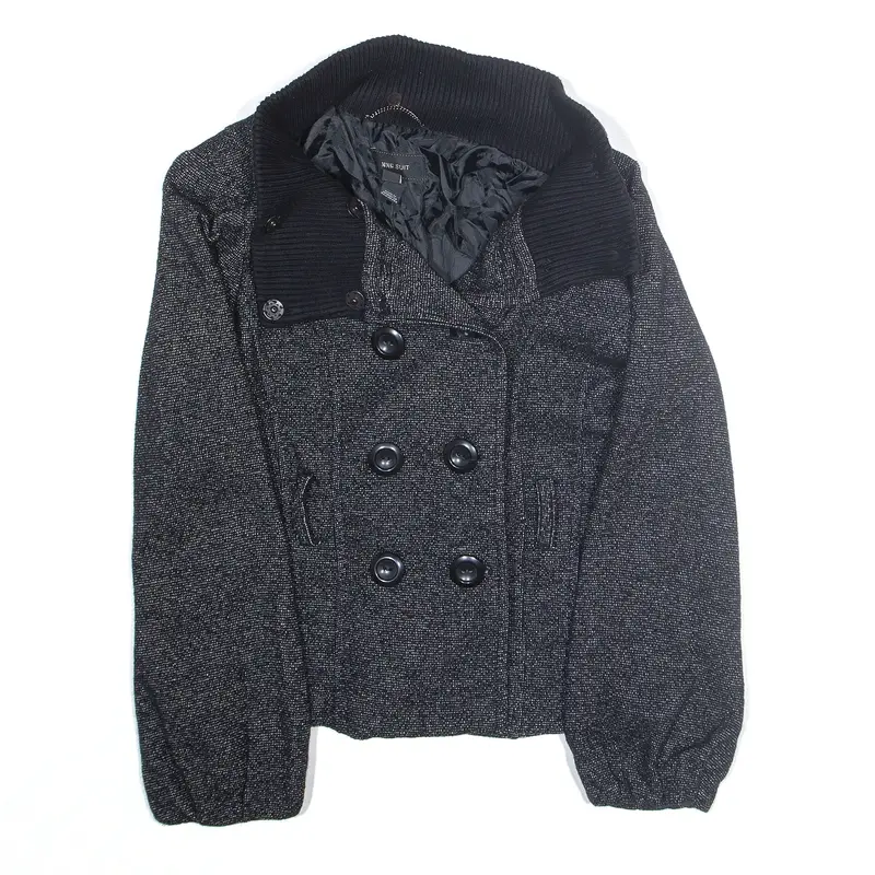 MNG Wool Blend Jacket Grey Womens S