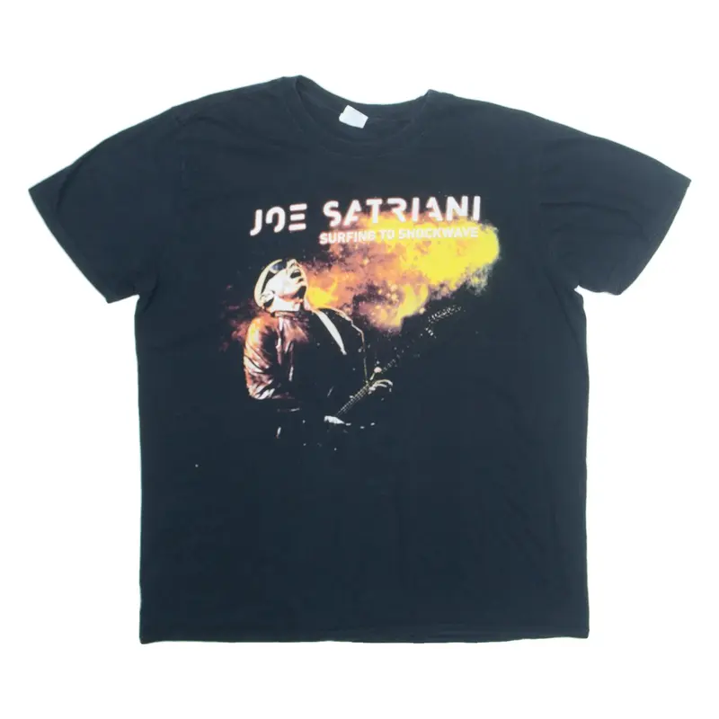 GILDAN Joe Satriani Tour Mens Band T-Shirt Black L