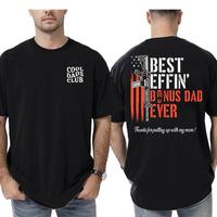 Cool Dads Club - Effin’ Best Bonus Dad Ever Vintage T-shirt, Father's Dad Gifts Idea, Father's Dad Shirt, Father’s Day Gi...